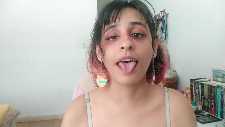 Ms Candy Bunny: Una troia sciocca ruba il tuo sperma! - Ahegao &amp; Sputa