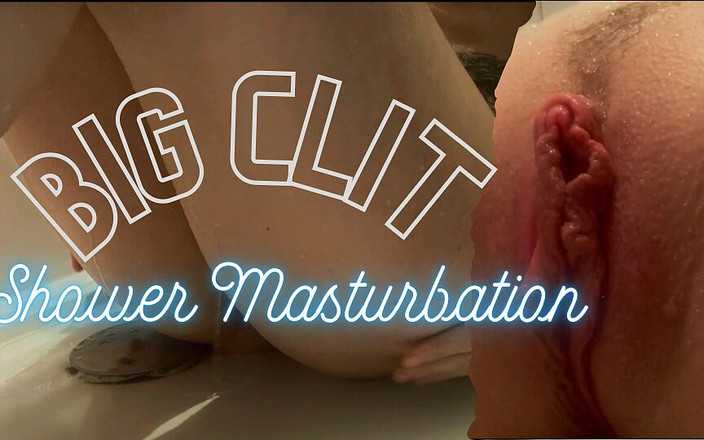 Trixie Fox: 大阴蒂手淫 - 淋浴间底下 - trixie Fox