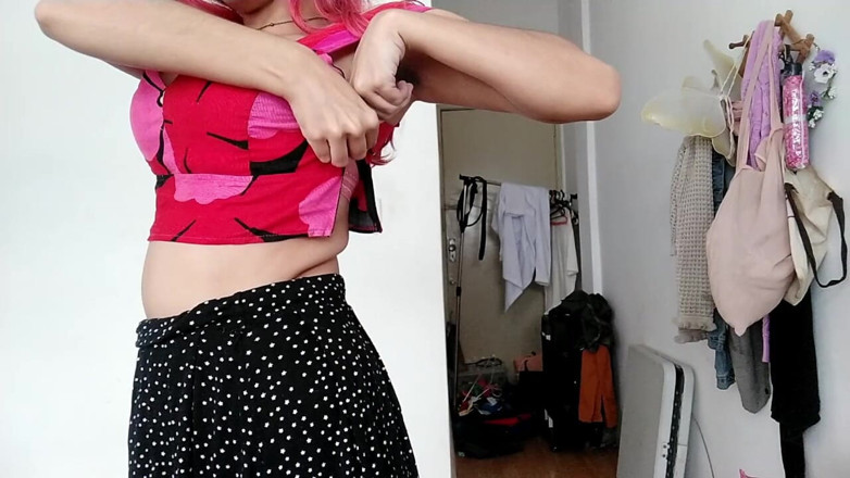 Ms Candy Bunny: Changing Shirts with Porn Talk - Confessions and Boobs