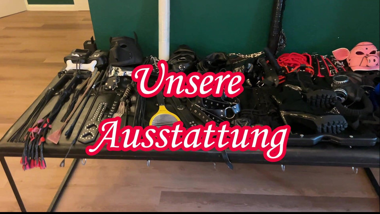 DOMINATRIX6: Ședință sexy cu fetișuri cu gagici dominante și armăsar supus