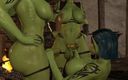 Wraith Futa: Orc Dickgirl Blowjob Threesome