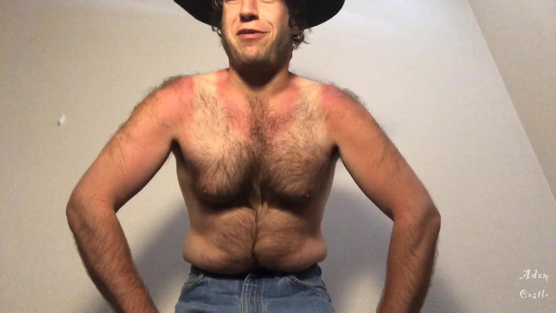 Adam Castle Solo: 햇볕에 쬐는 몸매 게이 JOI를 주는 카우보이