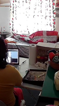 Stepfather on the Stepdaughter While Doing Homeoffice