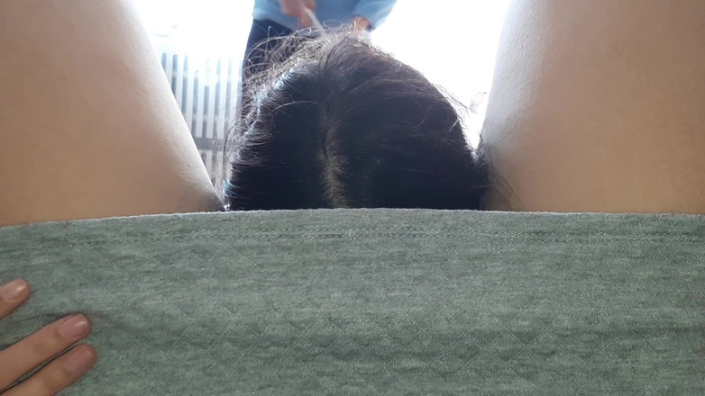 Lesbian-illusion: My Girlfriend Licks My Pussy Riskily While Her Stepmom Washes...