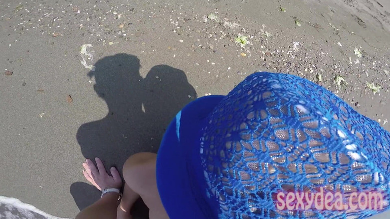 King of datass: Sudut pandangan pertama kongkek pantai seksi