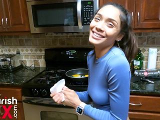 The Flourish Entertainment: Margarita Lopez cooking in kitchen and gets fucked