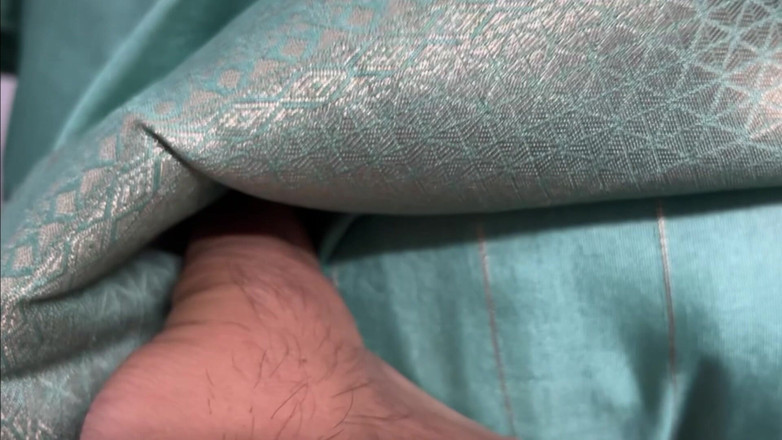 sutralove888: Indian Wife Fucked in Hot Blue Banarsi Saree and Chudai