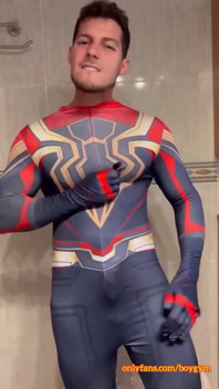 My Cock Has a Surprise in Spiderman Outfit