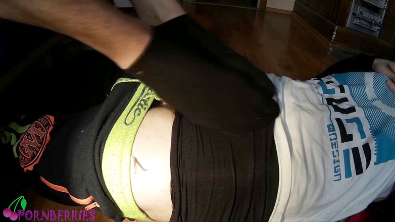 Ethan Alex: イケメン靴下足コキに黒タイトアンクルソックス