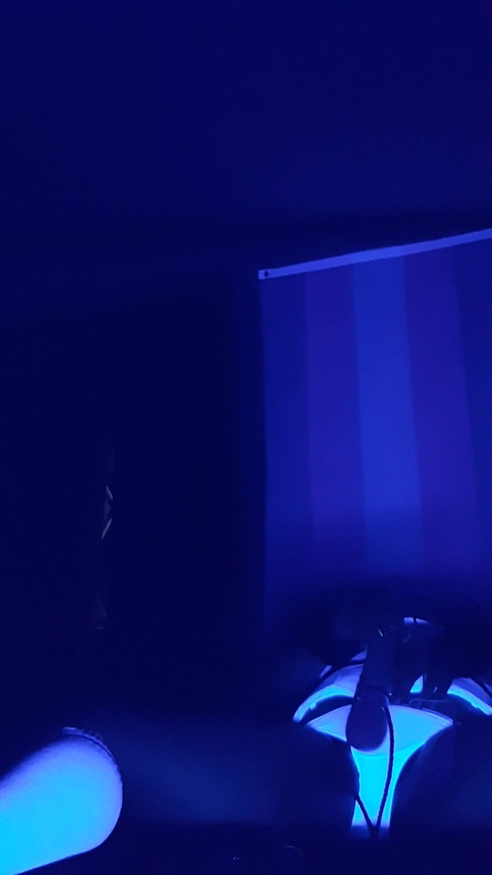 Roxxie rae page: Black Light Self Bondage