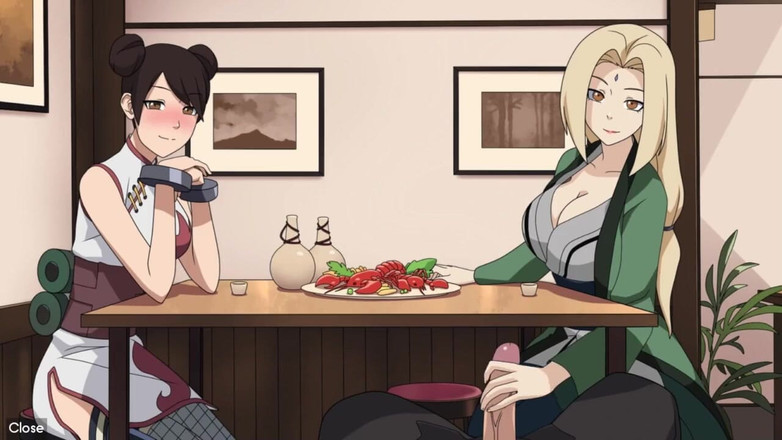LoveSkySan69Real: Naruto - Kunoichi Trainer - Część 19 - Tsunade Ręczna robota pod stołem autorstwa...