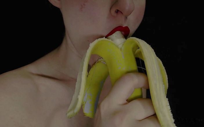 Marvelous V: Hot sexy red lips licking and sucking lollypop and other...