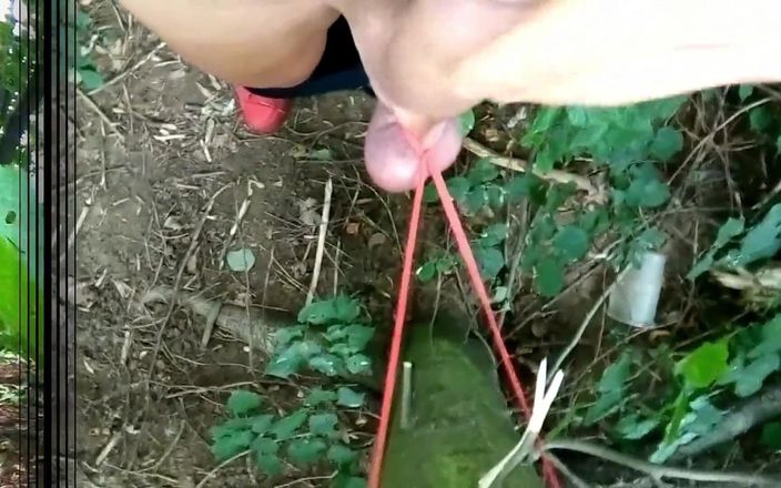Idmir Sugary: Twink Balls Stretched Outdoor, Selfcum on Balls