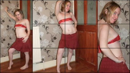 Littlevixen: Haley poseert in minirok en de kleinste tietenbuis