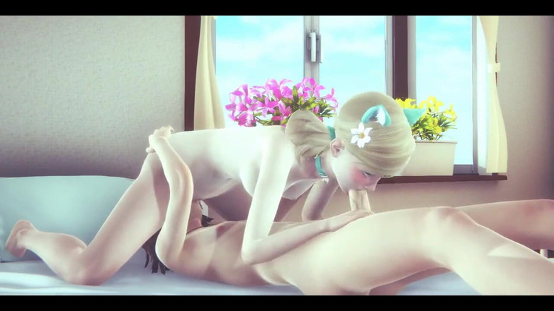 HentaiTubes: Hentai tanpa ditapis - awek catgirl blonde dan kawan dikongkek beberapa...