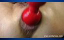 Sindyrose: Sindyrose redball dildo anal fuck &amp;amp; anal prolapse