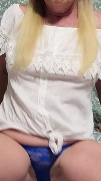 Orgasms and Pussy Juice All in Her Blue Panties (wmv Format)
