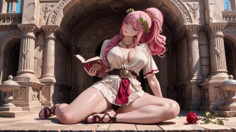 Tay Swift X: Private Morning Reading in the Roman Court, Silk Stockings Crossed,...