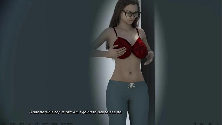 Dirty GamesXxX: 心はどこにあるのか:巨大なおっぱいを持つオタクの恥ずかしがり屋の女の子ep.22