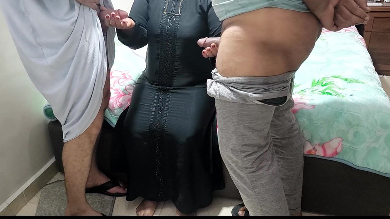 Arabic Bbw: Me follé a mi madrastra con mi amigo