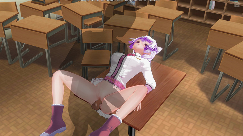 H3DC: 3D Awek Kolej Hentai dikongkek di atas meja