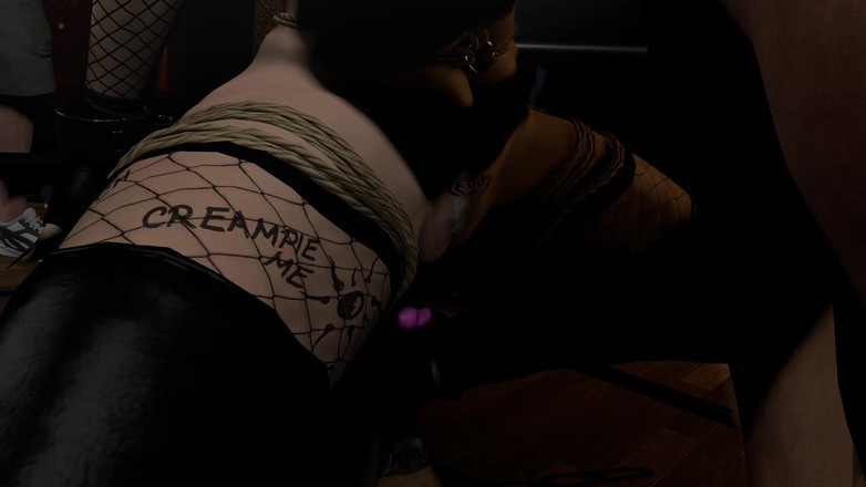 Wraith ward: Slutty 2b z człowiekiem i dildo podwójną penetracją