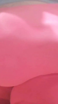 Pink Bulging Walking in the House