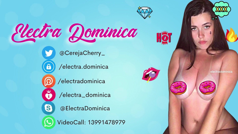 Electra Dominica: Girl with beautiful pussy with dildo