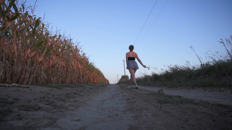 Teasecombo 4K: Mirando a una chica asiática caliente mostrando bragas debajo de...