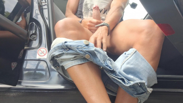 Hotsportfitboy: Car Wank - Got Super Horny and Had to Stroke My...