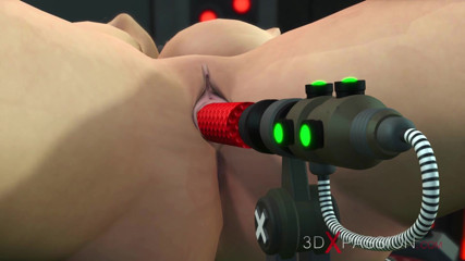 3dxpassion: Supersex i sci-fi-labbet! Sci-fi soldat slår en sexig blondin
