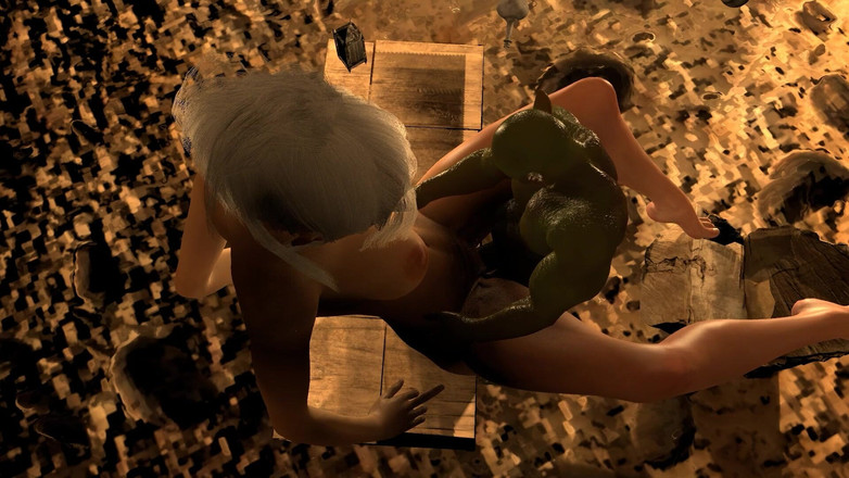 Wraith ward: Tesão goblin martelando buceta quente de elfo