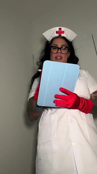 Naughty Nurse Bianca Bailee POV Dildo Fucking Pt in Room 69