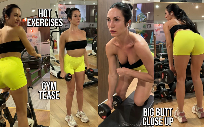 Princess Monica: Horny Fitness Babe: Close-up Ass Workout