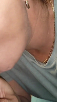 Married Slut Neighbor Hungry for Cum Comes and Gives Me a Sloppy Blowjob