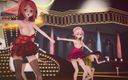 Mmd anime girls: Mmd R-18 Anime Girls Sexy Dancing Clip 357