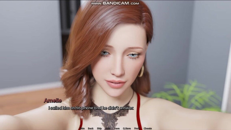 Divide XXX: Problémy se srdcem - Moje milovaná tetička Amelie Lewd sexy červené šaty