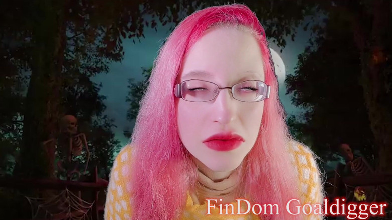 FinDom Goaldigger: Transformasi zakar Halloween zakar