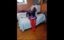 BBW nurse Vicki adventures with friends: Nurse Vicki in Red Thigh High Boots Photos Turned to...