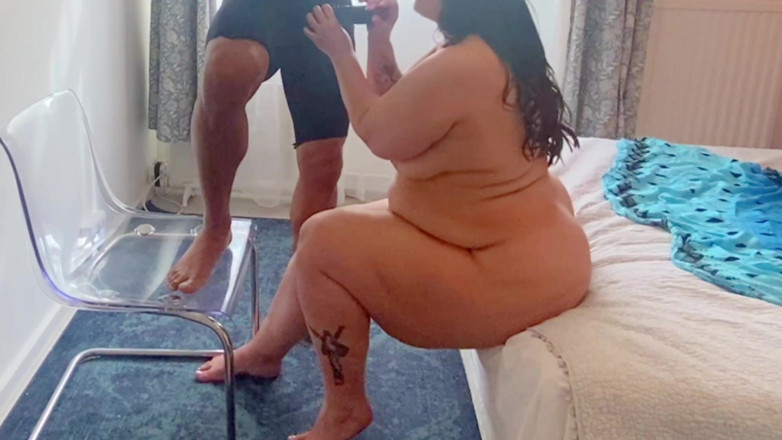 Zina Gabon: BBW Busty Cougar Handles BBC in Her Mouth - Best Blow...