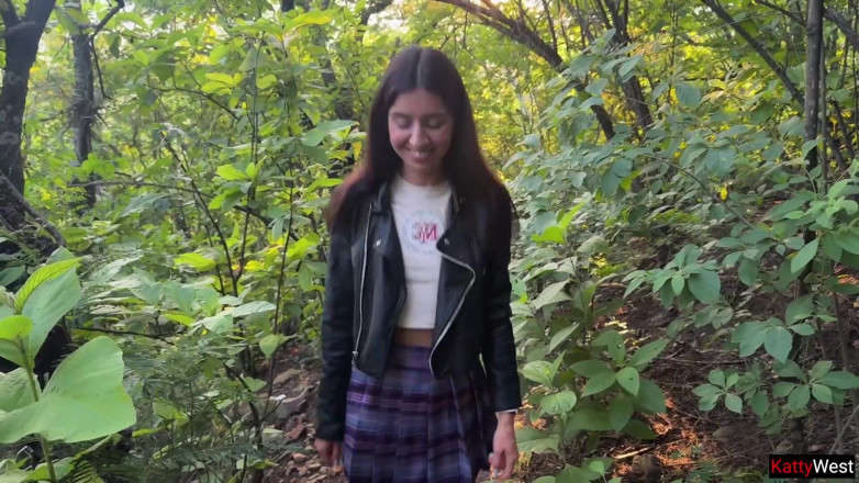 Katty West: Crazy Cumwalk in Public Park Full of People - Public Blowjob...