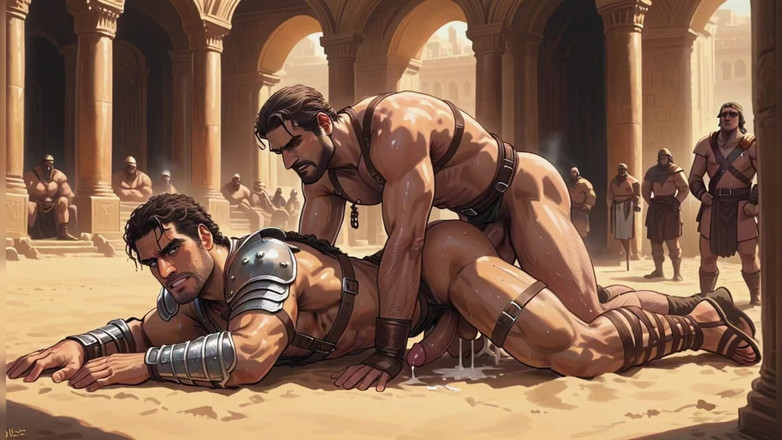 Bosss: Grande pau gay sexo a três