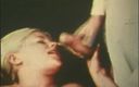 Vintage megastore: Big boobs vintage blonde girl suck off the doctor