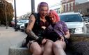Mistress Cy&#039;s house of whorrors: Wild trans girls homemade - mistress Cyanide takes Synnz cock