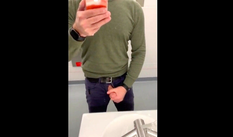 TJenner: Train Station Boner, Into the Toilet to Jack-off and Cum