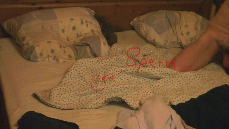 Mark Hannes: Bed naakte bult masturbatie