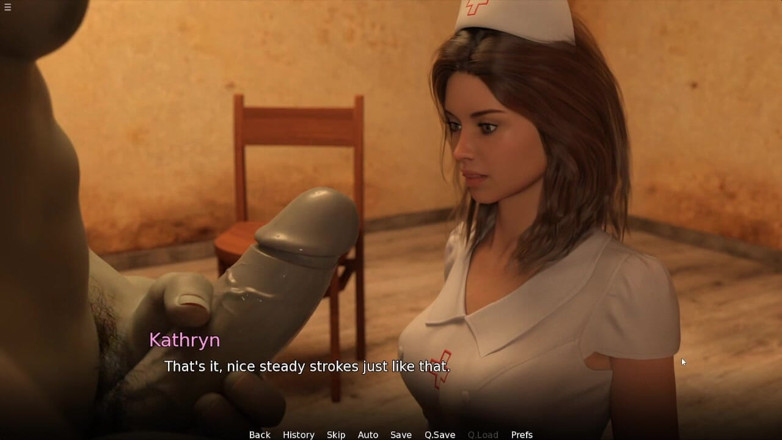 Future Money Man: Giant Muscular Guy Jerking Huge Cock Infront of Sexy Nurse