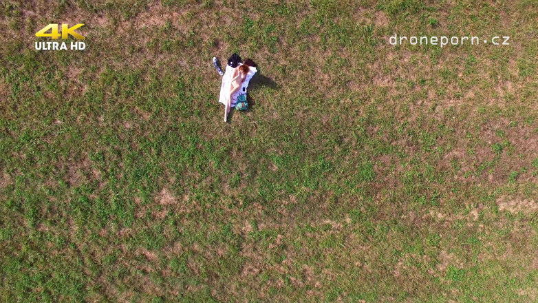 Peaches and Bananas: Nudist Klara Filmed by Drone