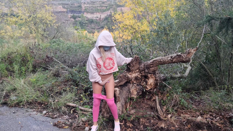 TheloveStory: Fantasy masturbation in the mountain outdoors sexy ass