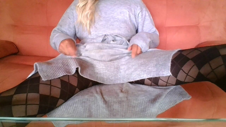 Cotton Gusset: Використані сестри sterp point dress і gi&amp;gi колготки змушують сперму сквіртувати